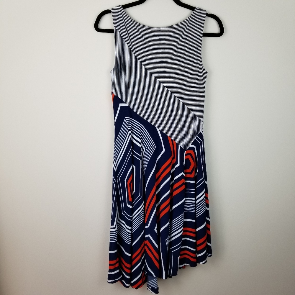 Maeve | Anthro Knit/Crepe Combo Striped Dress-XS - Picture 6 of 8